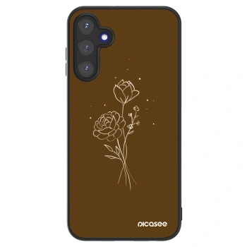 Picasee ULTIMATE CASE Samsung Galaxy A15 A155F 4G - készülékre - Brown flowers