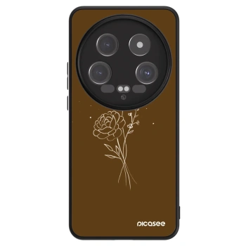 Szilikon tok erre a típusra Xiaomi 14 Ultra - Brown flowers