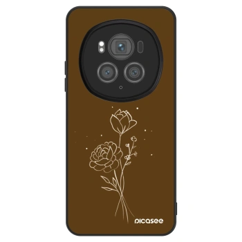 Szilikon tok erre a típusra Honor Magic6 Pro - Brown flowers