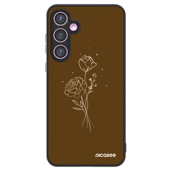 Picasee ULTIMATE CASE Samsung Galaxy A35 5G A356B - készülékre - Brown flowers