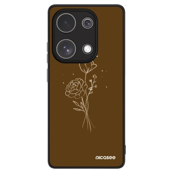 Picasee ULTIMATE CASE Xiaomi Redmi Note 13 Pro 4G - készülékre - Brown flowers
