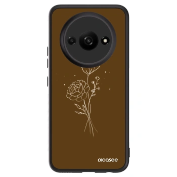 Szilikon tok erre a típusra Xiaomi Redmi A3 - Brown flowers