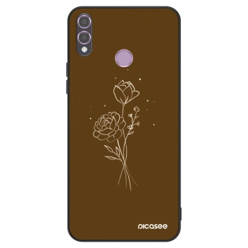 Szilikon tok erre a típusra Honor 8X - Brown flowers