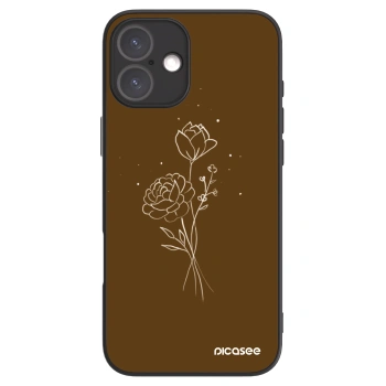 Picasee ULTIMATE CASE MagSafe Apple iPhone 16 Plus - készülékre - Brown flowers
