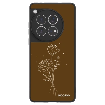 Picasee ULTIMATE CASE OnePlus 12 5G - készülékre - Brown flowers
