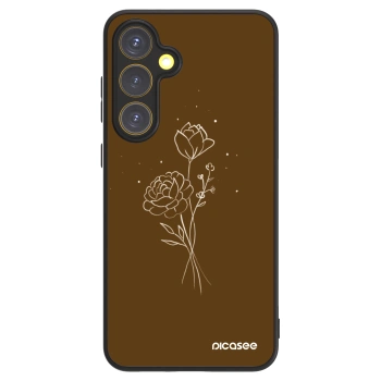 Picasee ULTIMATE CASE PowerShare Samsung Galaxy S24 FE S721B - készülékre - Brown flowers