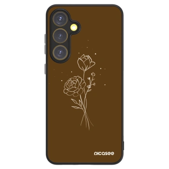 Picasee ULTIMATE CASE Samsung Galaxy S24 FE S721B - készülékre - Brown flowers