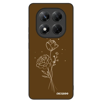 Picasee ULTIMATE CASE Xiaomi Redmi Note 14 Pro 5G - készülékre - Brown flowers