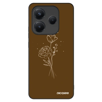 Picasee ULTIMATE CASE Xiaomi Redmi Note 14 5G - készülékre - Brown flowers