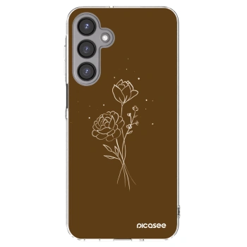 Picasee átlátszó szilikon tok az alábbi mobiltelefonokra Samsung Galaxy A16 5G - Brown flowers