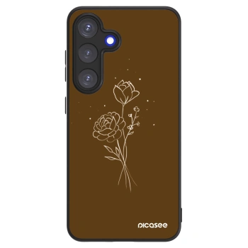 Picasee ULTIMATE CASE PowerShare Samsung Galaxy S25 5G - készülékre - Brown flowers