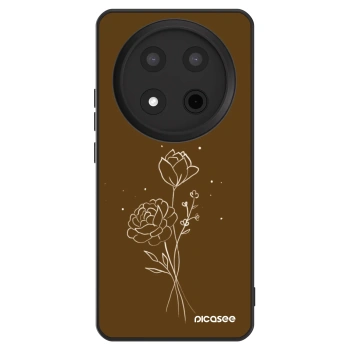 Szilikon tok erre a típusra Honor Magic7 Lite 5G - Brown flowers