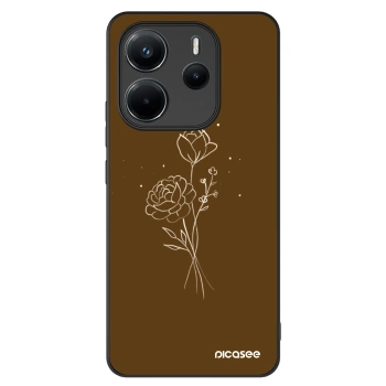 Picasee ULTIMATE CASE Xiaomi Redmi Note 14 4G - készülékre - Brown flowers