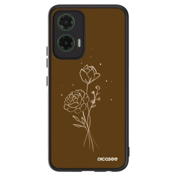 Szilikon tok erre a típusra Motorola Moto G35 5G - Brown flowers