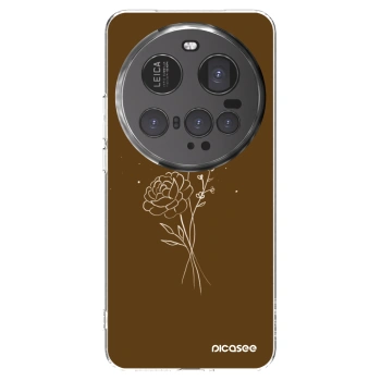 Picasee átlátszó szilikon tok az alábbi mobiltelefonokra Xiaomi 15 Ultra - Brown flowers