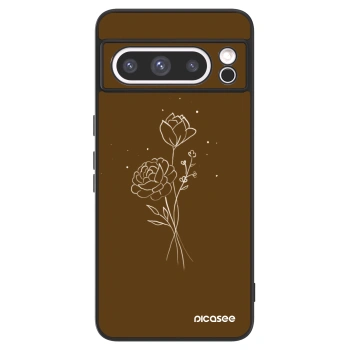 Picasee ULTIMATE CASE Google Pixel 8 Pro - készülékre - Brown flowers