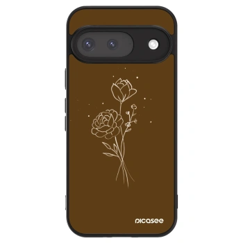 Szilikon tok erre a típusra Google Pixel 9 - Brown flowers