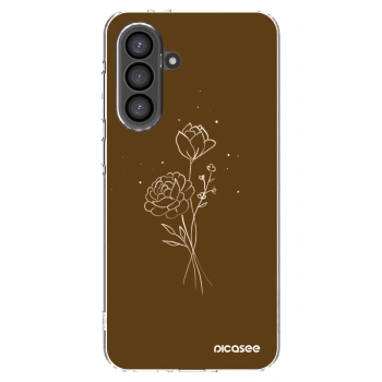Picasee átlátszó szilikon tok az alábbi mobiltelefonokra Samsung Galaxy A36 5G - Brown flowers