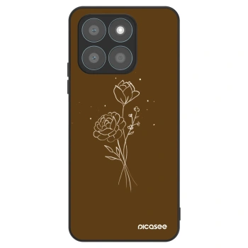 Szilikon tok erre a típusra Honor X8c - Brown flowers