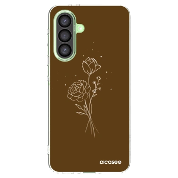 Picasee átlátszó szilikon tok az alábbi mobiltelefonokra Samsung Galaxy A26 5G A266B - Brown flowers