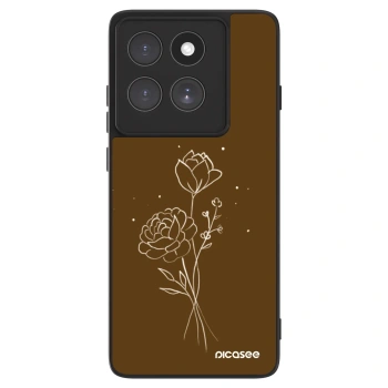 Szilikon tok erre a típusra Motorola Edge 60 Fusion - Brown flowers