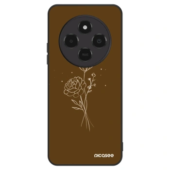 Szilikon tok erre a típusra Xiaomi Poco C75 - Brown flowers