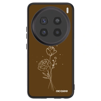Szilikon tok erre a típusra Vivo X200 Pro - Brown flowers
