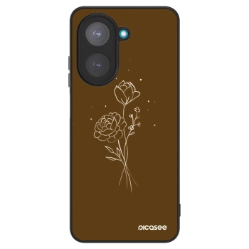 Szilikon tok erre a típusra Xiaomi Redmi A5 - Brown flowers