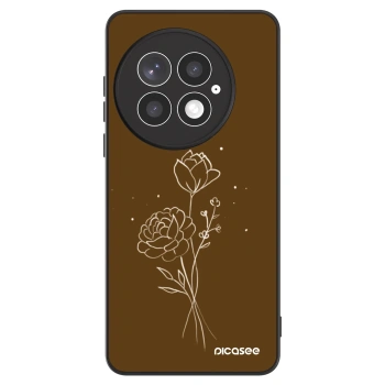 Szilikon tok erre a típusra OnePlus 13 5G - Brown flowers