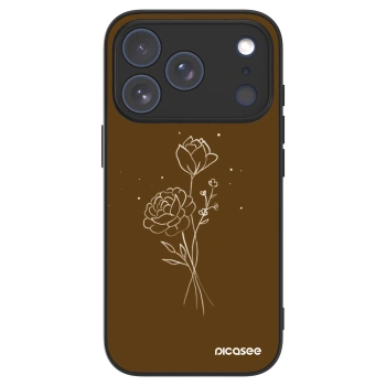 Picasee ULTIMATE CASE MagSafe Apple iPhone 17 Pro - készülékre - Brown flowers