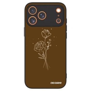Picasee ULTIMATE CASE Apple iPhone 17 Pro Max - készülékre - Brown flowers