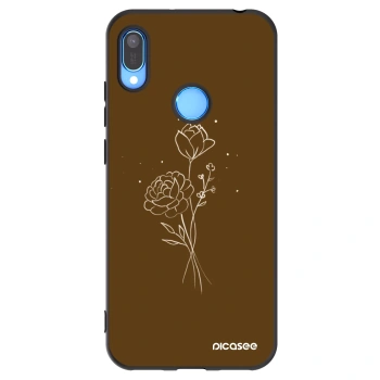 Tok az alábbi mobiltelefonokra Huawei Y6 2019 - Brown flowers