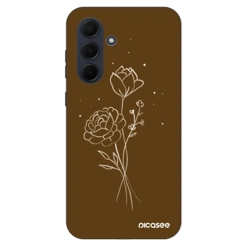 Szilikon tok erre a típusra Samsung Galaxy A35 5G A356B - Brown flowers