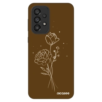 Szilikon tok erre a típusra Samsung Galaxy A33 5G A336 - Brown flowers
