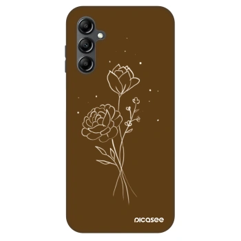 Szilikon tok erre a típusra Samsung Galaxy A14 5G A146P - Brown flowers
