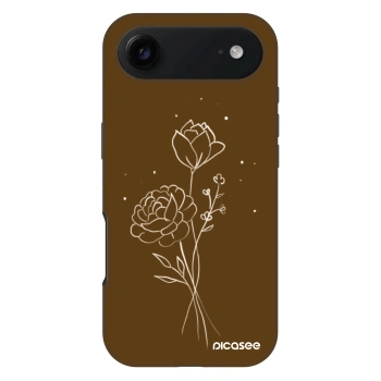 Szilikon tok erre a típusra Apple iPhone Air - Brown flowers