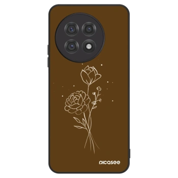Szilikon tok erre a típusra OnePlus 13R 5G - Brown flowers