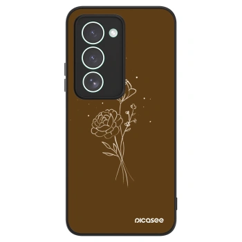 Szilikon tok erre a típusra Xiaomi Redmi 15 5G - Brown flowers