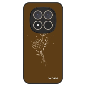 Szilikon tok erre a típusra Xiaomi Redmi Note 15 Pro 4G - Brown flowers