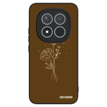 Szilikon tok erre a típusra Xiaomi Redmi Note 15 Pro+ - Brown flowers