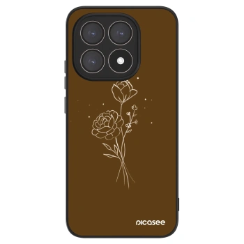 Szilikon tok erre a típusra Xiaomi 15T - Brown flowers