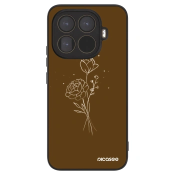 Szilikon tok erre a típusra Xiaomi 15T Pro - Brown flowers