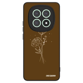 Szilikon tok erre a típusra Xiaomi Redmi Note 15 - Brown flowers