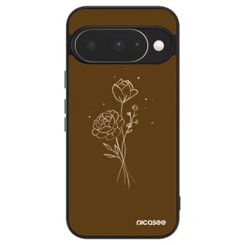 Szilikon tok erre a típusra Google Pixel 10 - Brown flowers