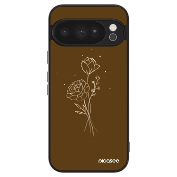 Szilikon tok erre a típusra Google Pixel 10 Pro - Brown flowers