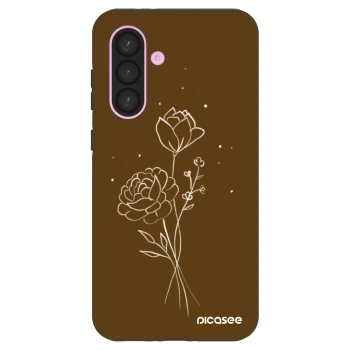 Szilikon tok erre a típusra Samsung Galaxy A56 5G A566B - Brown flowers