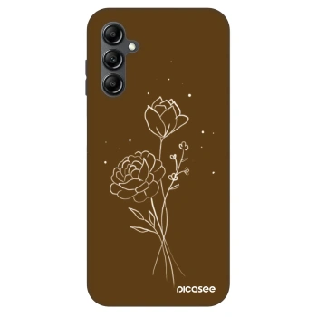 Szilikon tok erre a típusra Samsung Galaxy A16 4G - Brown flowers