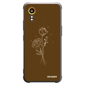 Tok az alábbi mobiltelefonokra Samsung Galaxy Xcover 7 - Brown flowers