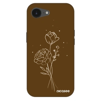 Szilikon tok erre a típusra Apple iPhone 17e - Brown flowers