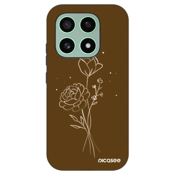 Szilikon tok erre a típusra Xiaomi 17 - Brown flowers